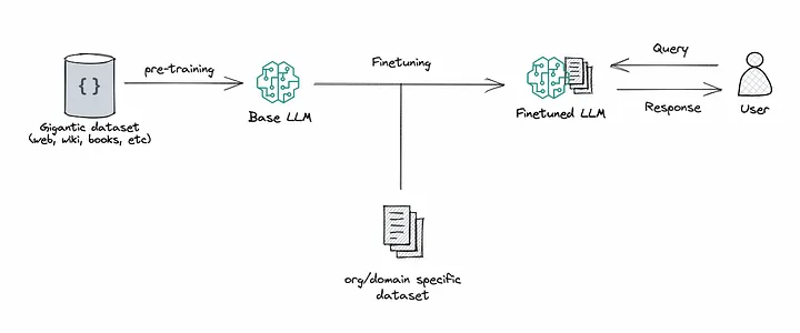 Diagram illustrating the Fine-tuning Workflow